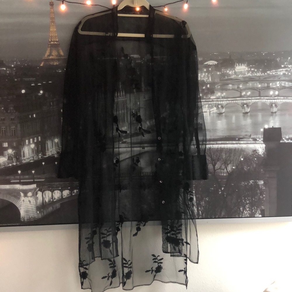 Lace Button-Up Dress